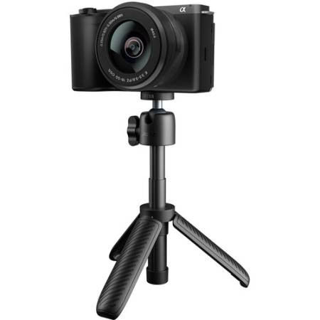 lanzi MT88 - mini statyw 3w1, selfie stick, uchwyt, mocowanie na plecak do nagrywania POV - przykład użycia